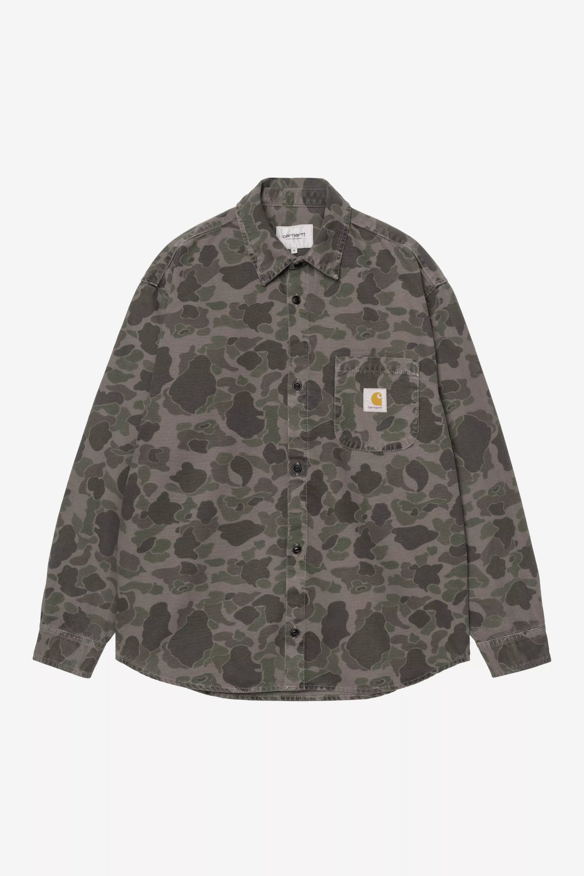 Chemise Carhartt Wip DUCK L/S SHIRT Green Prophyry