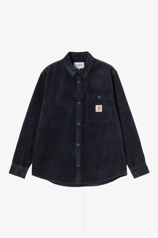 Chemise Carhartt Wip FLINT L/S SHIRT Deep Night