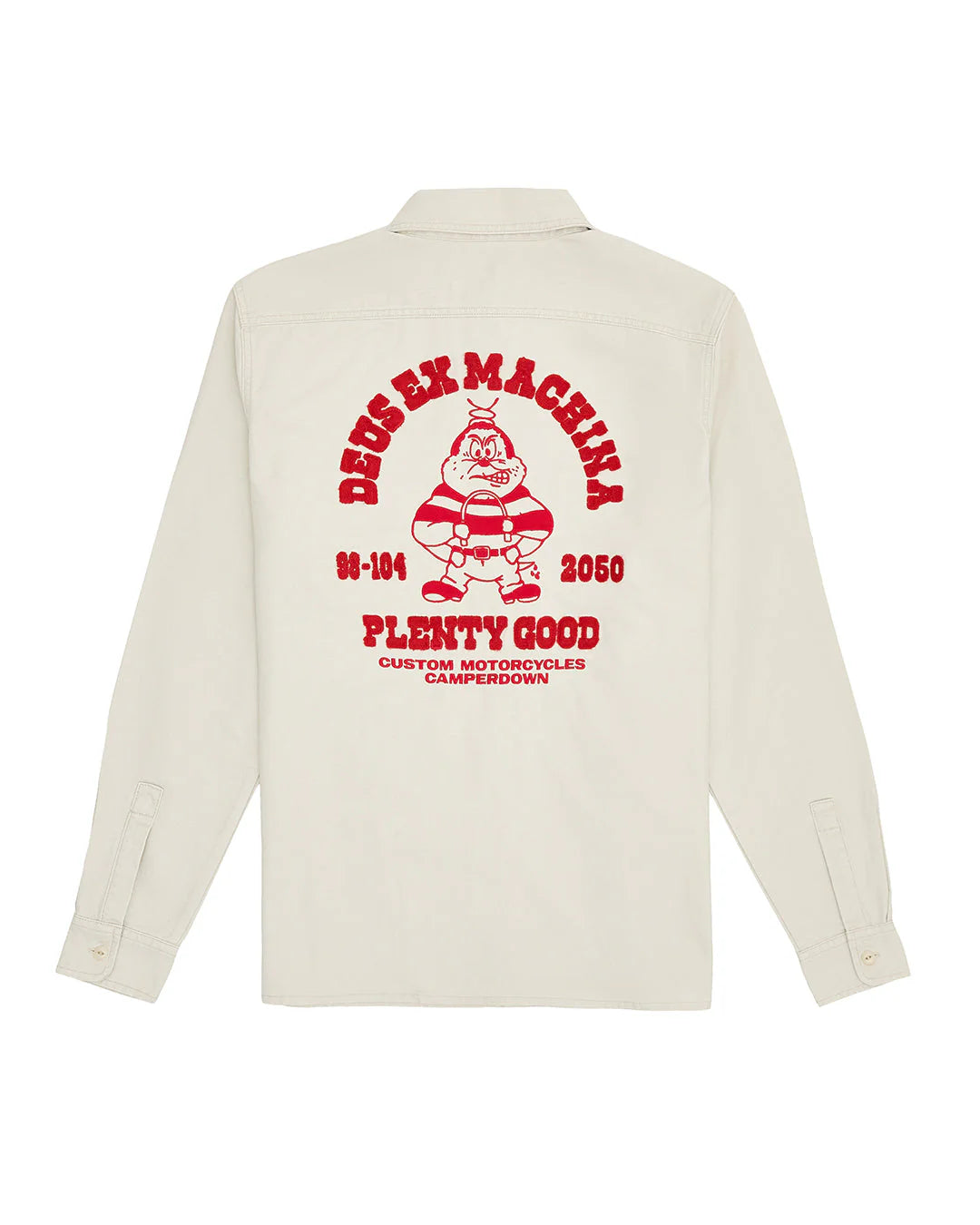 Chemise Deus Ex Machina PICKLOCK L/S SHIRT Natural