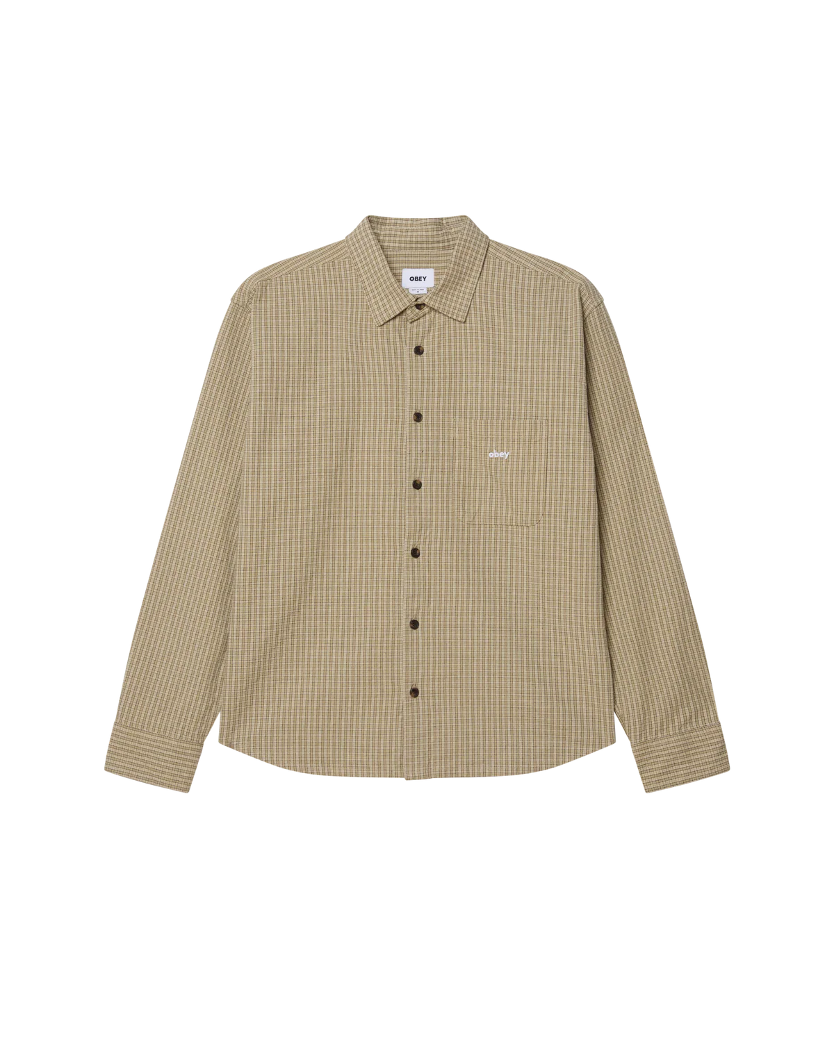 Chemise Obey JIMMY WOVEN Laurel Oak Multi