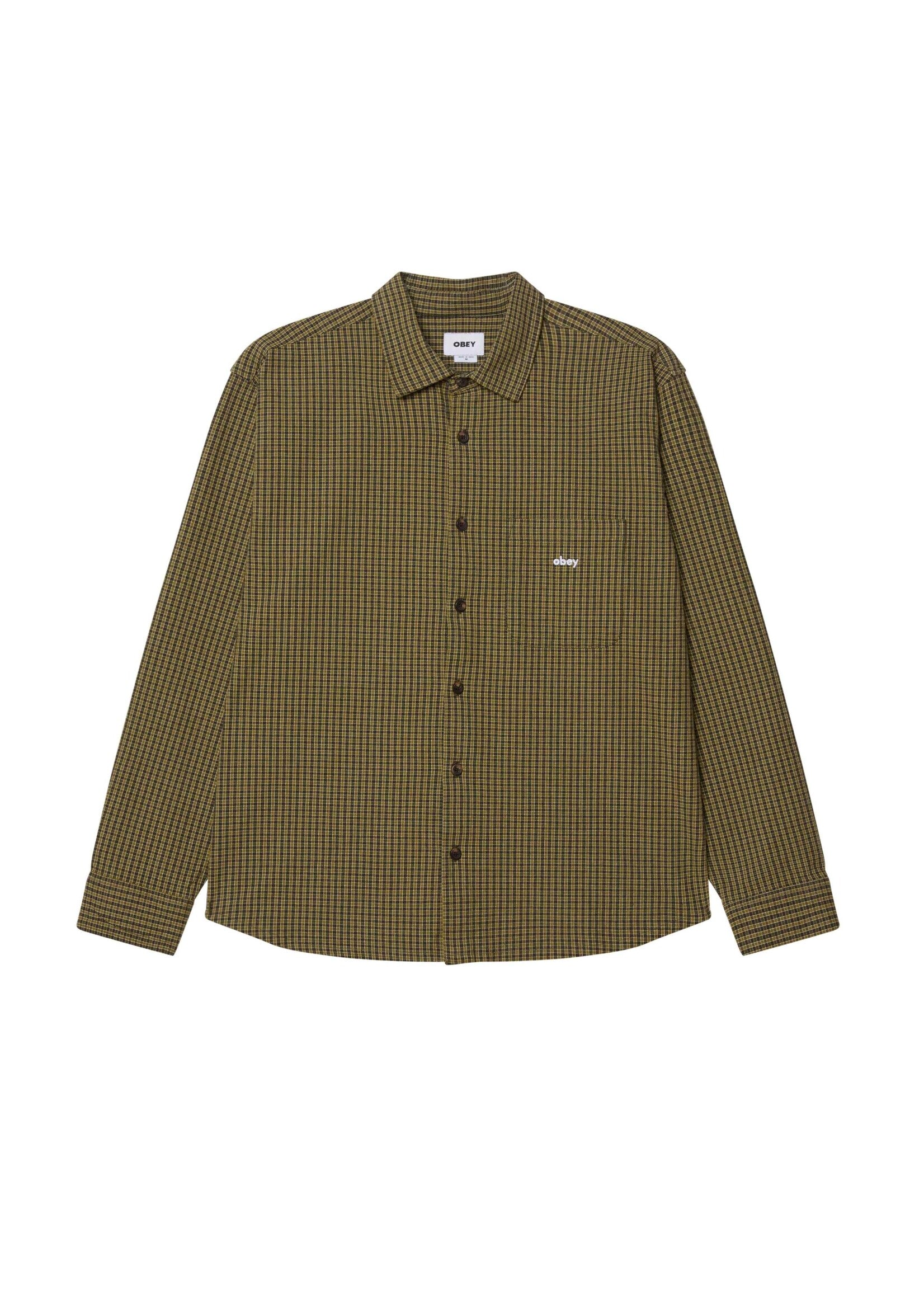 Chemise Obey JIMMY WOVEN Rosin