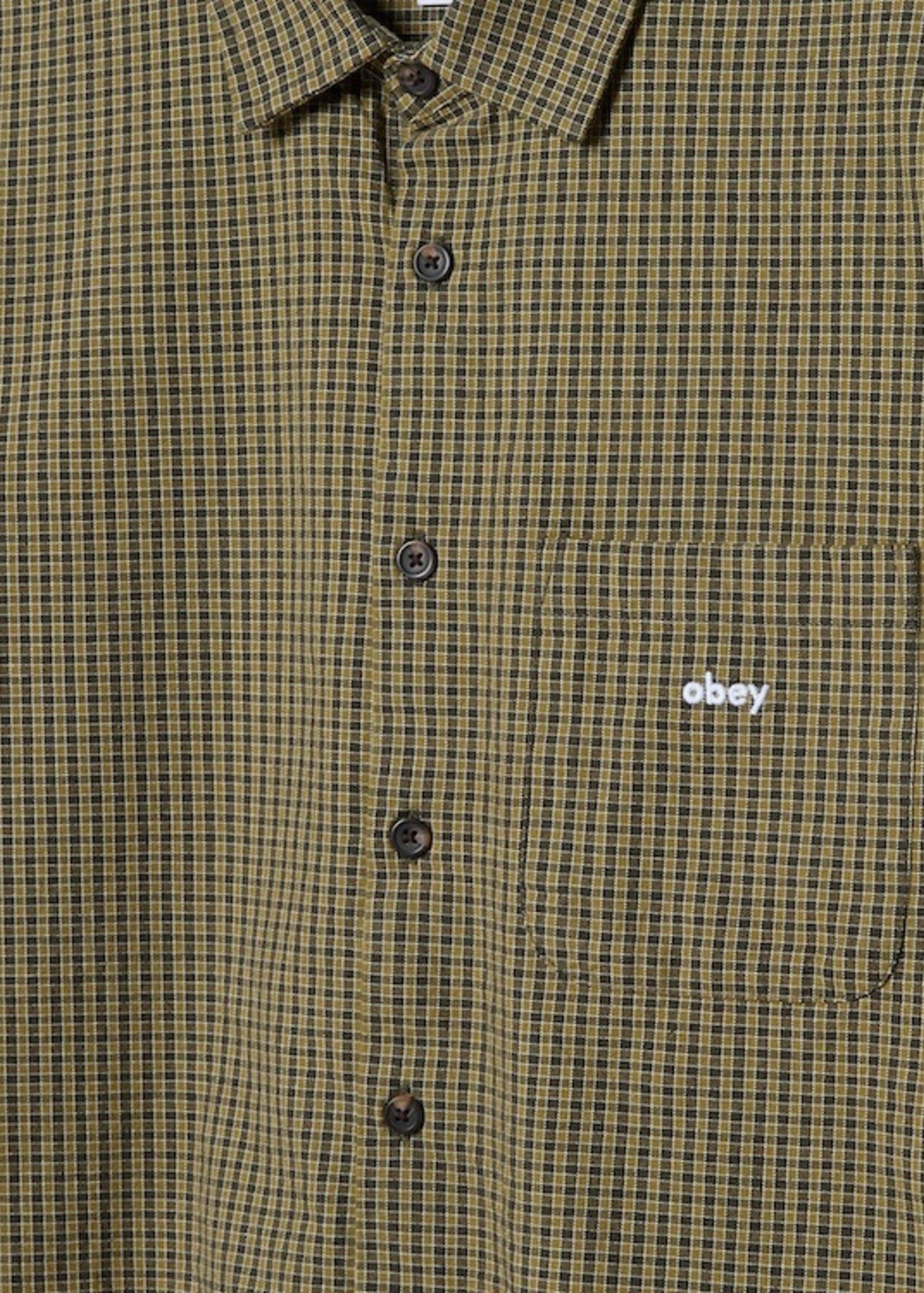 Chemise Obey JIMMY WOVEN Rosin