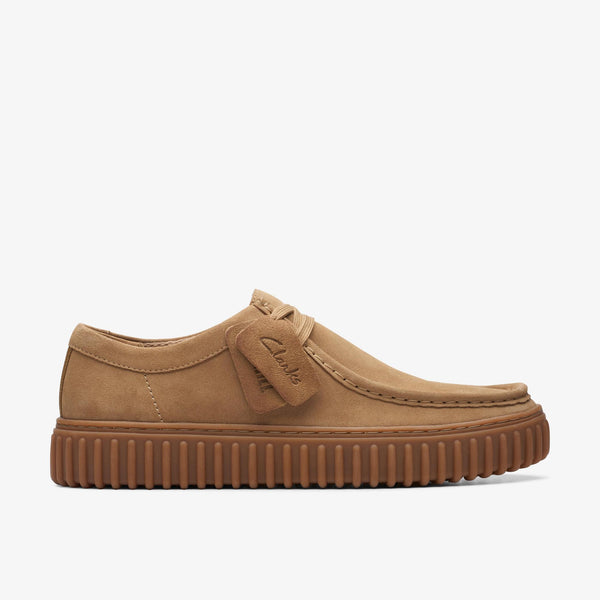 Clarks TORHILL LO Daim Sable Foncé — Clarks