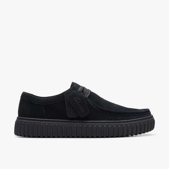 Clarks TORHILL LO SUEDE BLACK — Clarks