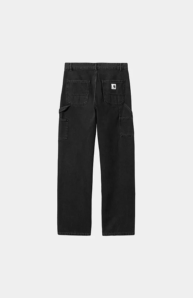W PIERCE PANT DENIM Black stone washed