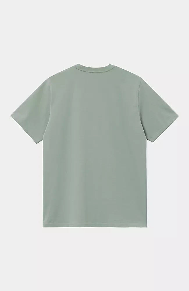 T Shirt Carhartt Wip CHASE S/S TEE Frosted Green Gold