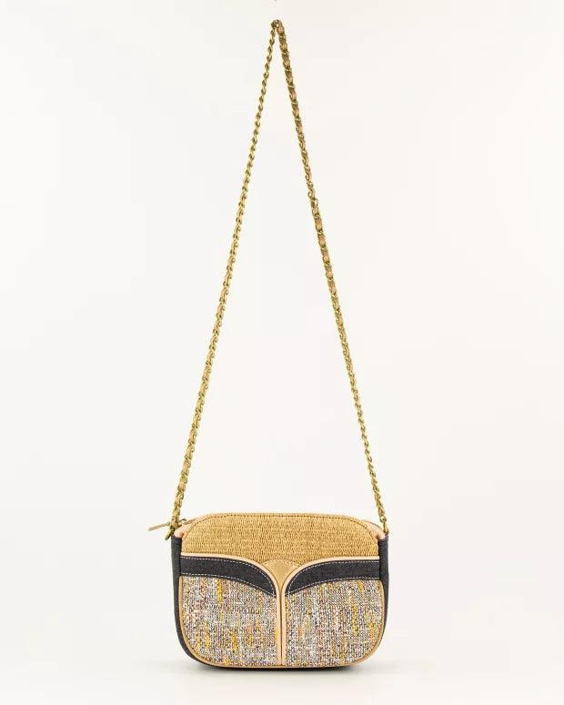 DIVINE MIXED MATERIALS BAG Black