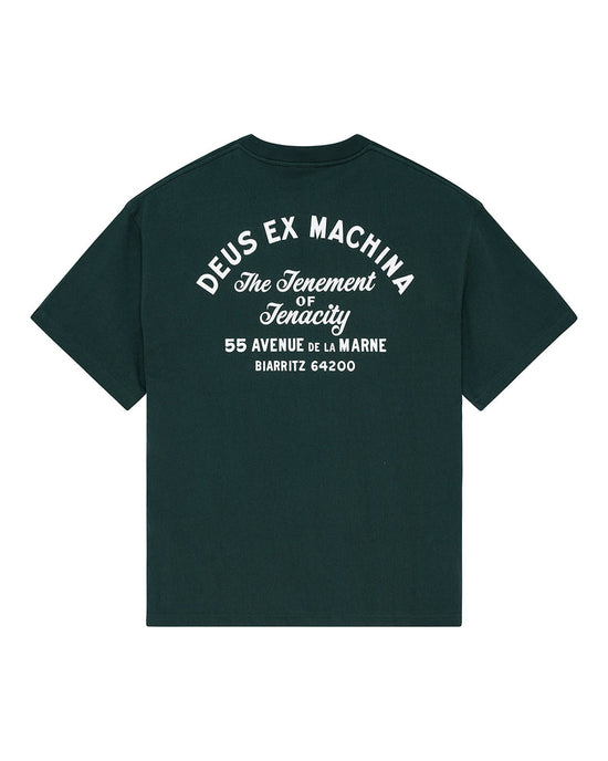 Deus Ex Machina Biarritz Sign Tee Racing Green — Deus Ex Machina