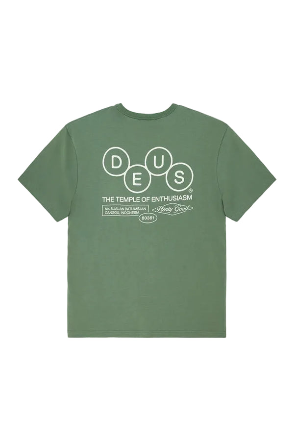 Deus Ex Machina MECHANISM S/S TEE Loden Frost Green — Deus Ex Machina