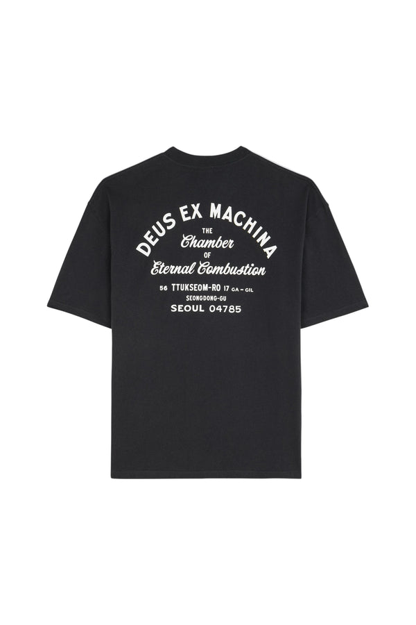 Deus Ex Machina SEOUL SIGN S/S TEE Black — Deus Ex Machina