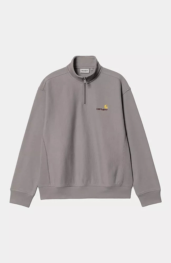 Pull Carhartt Wip HALF ZIP AMERICAN SCRIPT SWEAT Yosemite — Carhartt wip