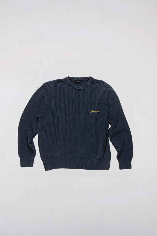 Goodies Sportive Crewneck WASHED INSIGNIA PREMIUM KNIT Blue