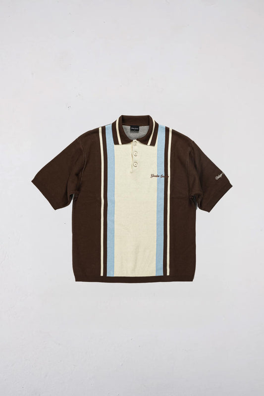 Goodies Sportive Polo NIAGARA Blue, Brown & Ecru
