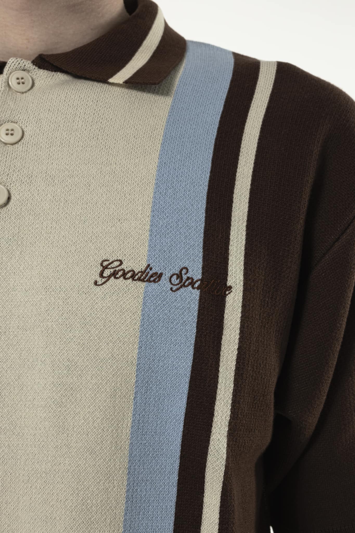 Goodies Sportive Polo NIAGARA Blue, Brown & Ecru zoom