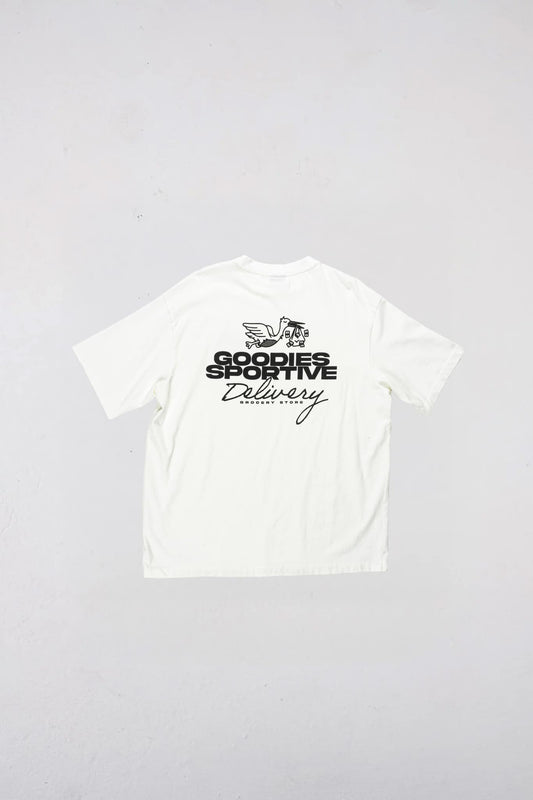 Goodies Sportive T Shirt DELIVERY White back