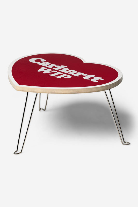 HEART FOLDING TABLE Scarlet White