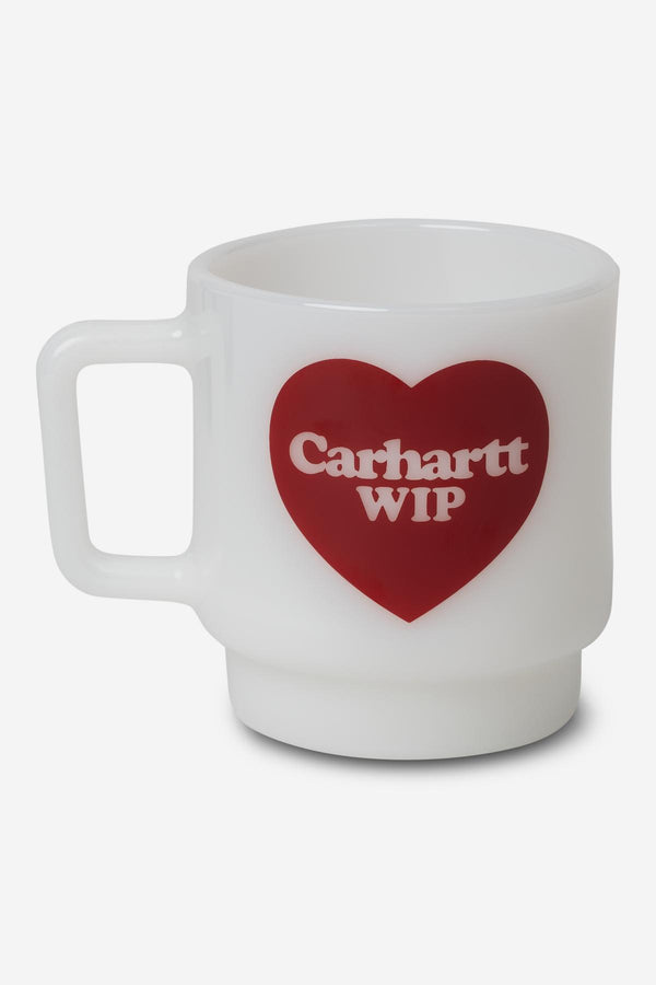 HEART GLASS MUG White — Carhartt Wip