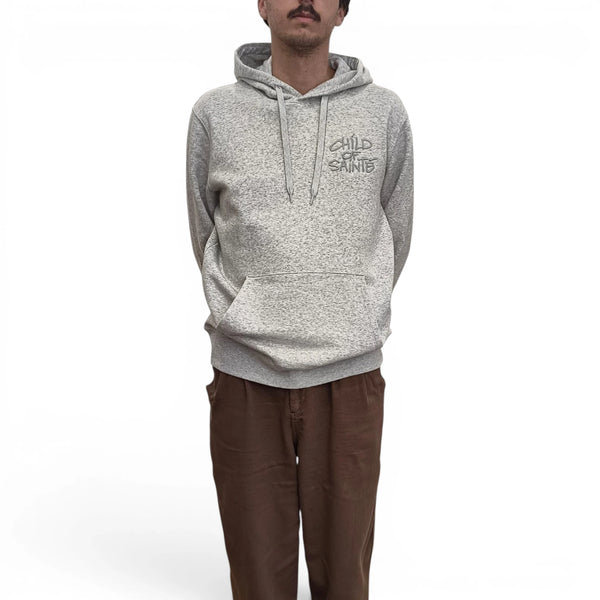 Hoodie Saint-Etienne Child Of Sainté 3D EMB COS HOODIE Ash Grey — Child Of Sainté
