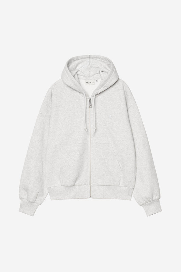 Carhartt Wip W HOODED CASEY JACKET Ash Heather / Silver — Carhartt Wip