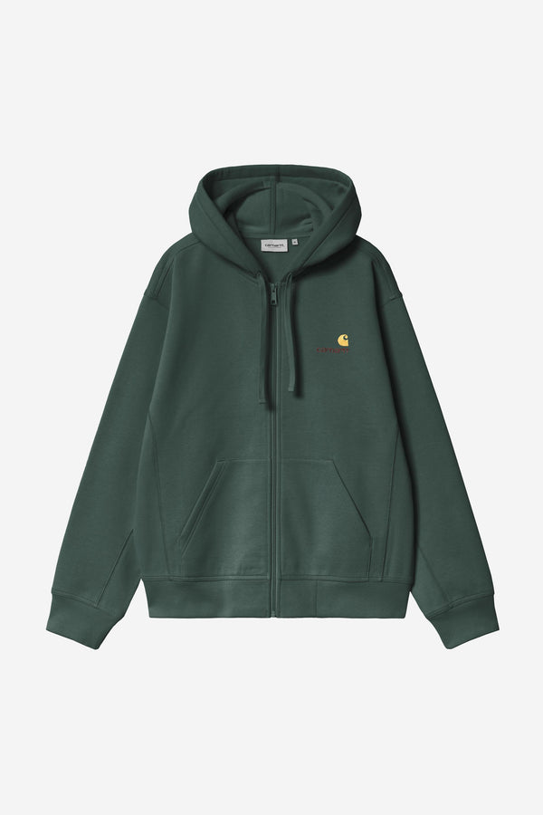 Carhartt Wip HOODED AMERICAN SCRIPT JACKET Kale Green — Carhartt Wip