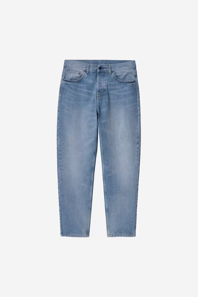 Jean Carhartt Wip NEWEL PANT Blue Light Used Wash