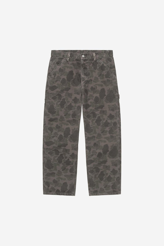 Jean Carhartt Wip DUCK SINGLE KNEE PANT Camo Duck Green Porphyry