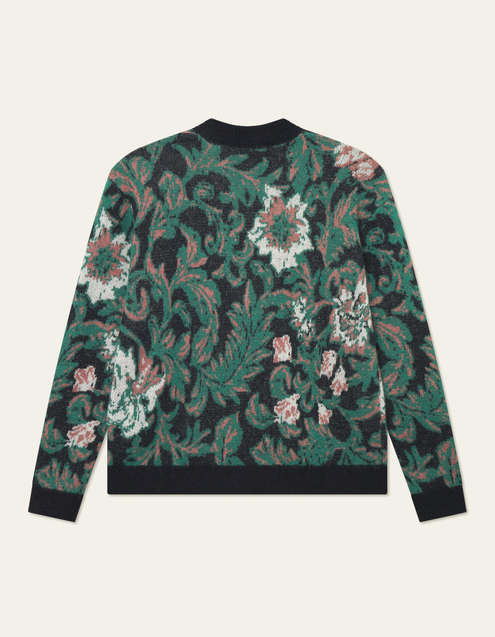 Les Deux Alex Jacquard Cardigan Knit Black