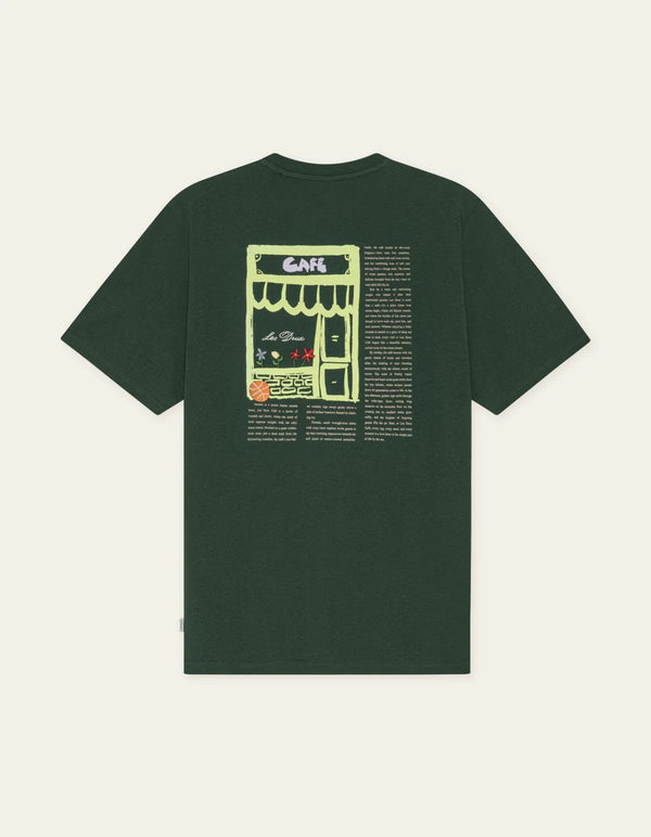 Les Deux Cafe T-Shirt Pine Green — Les Deux