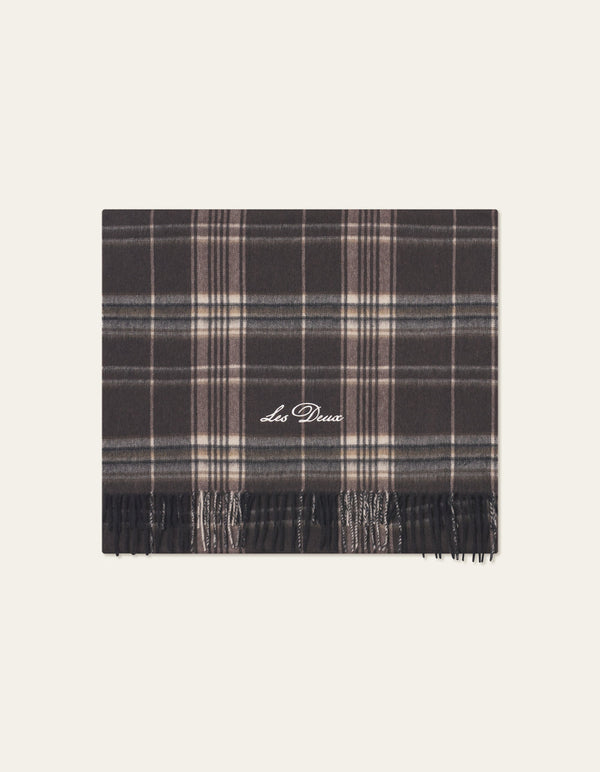 Les Deux Check Wool Scarf Delicioso — Les Deux