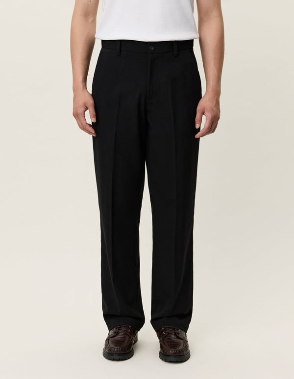Les Deux Como Light Twill Slacks Black — Les Deux