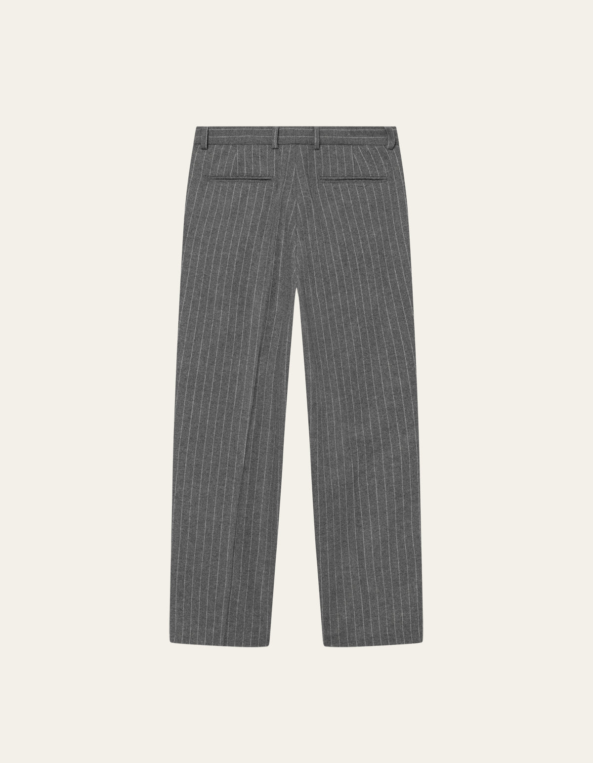 Les Deux Como Pinstripe Mouliné Slacks Grey Melange