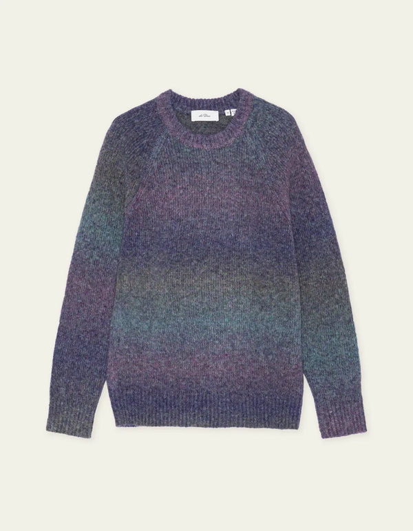 Les Deux GRADIENT ROUNDNECK KNIT Spiced Plum Purple — Les Deux