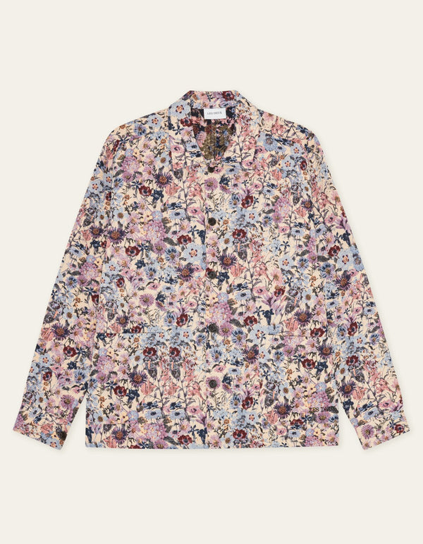 Les Deux HUGH JACQUARD OVERSHIRT Ivory — Les Deux