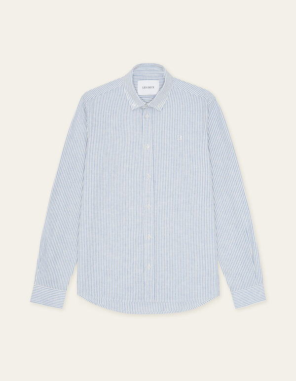 Les Deux KONRAD STRIPE L/S SHIRT Allure — Les Deux