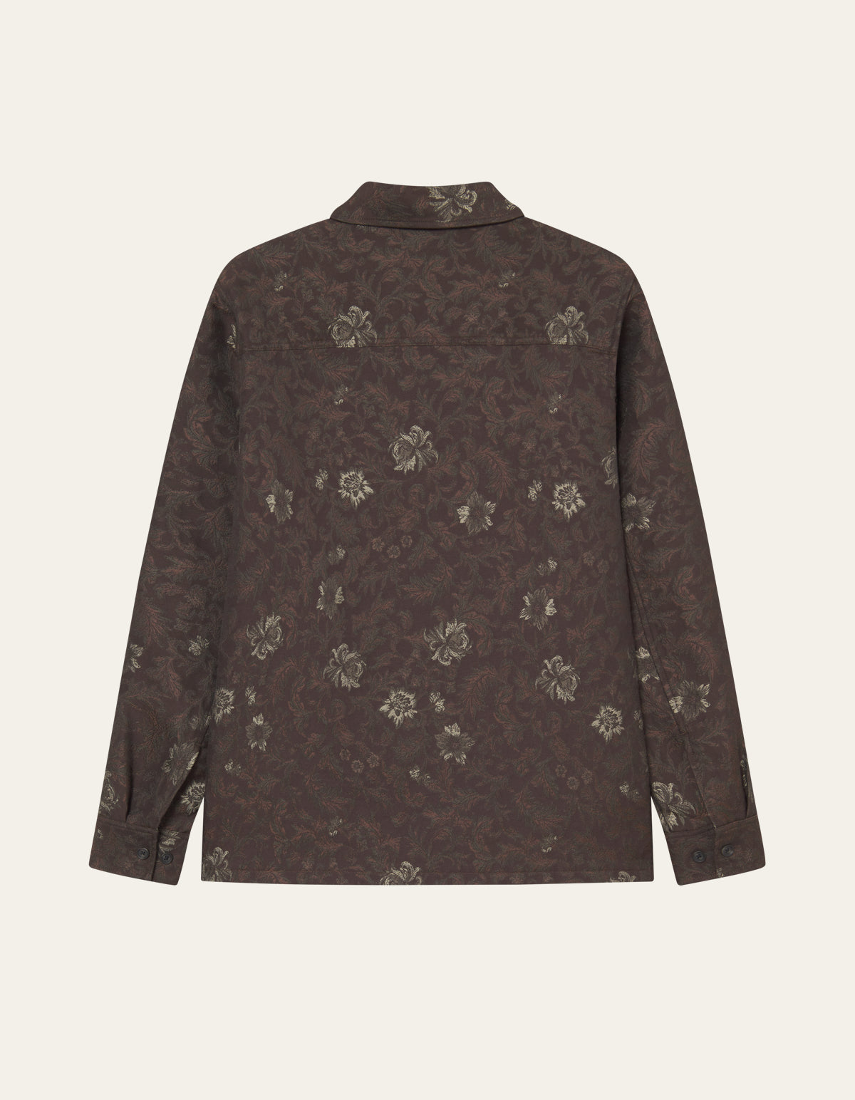 Les Deux Kaleb Flower Jacquard Overshirt Monk's Robe
