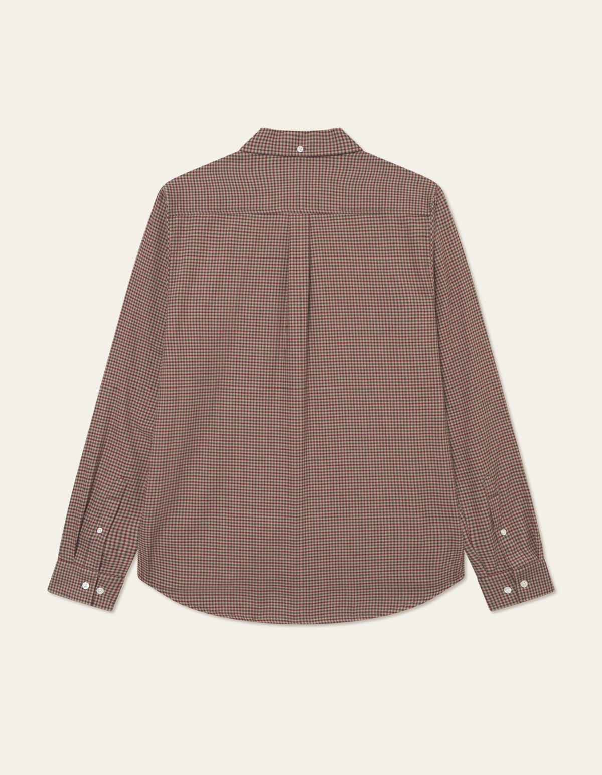 Les Deux Konrad Check Flannel Shirt Teak Brown