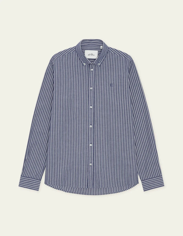 Les Deux LIGHT OXFORD STRIPED SHIRT Blueprint — Les Deux