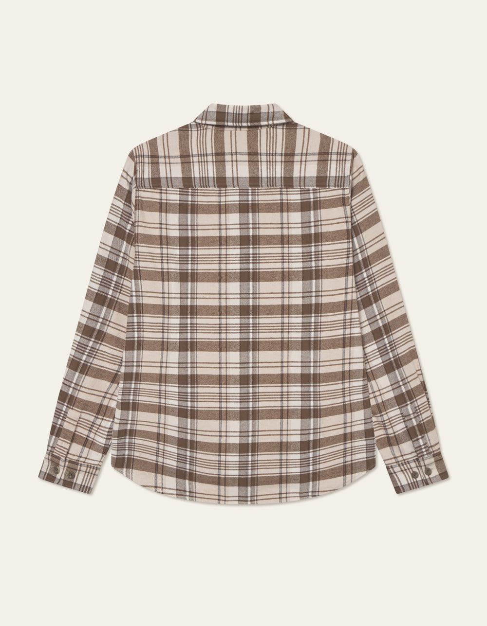 Les Deux Lennon Check Overshirt Irish Cream