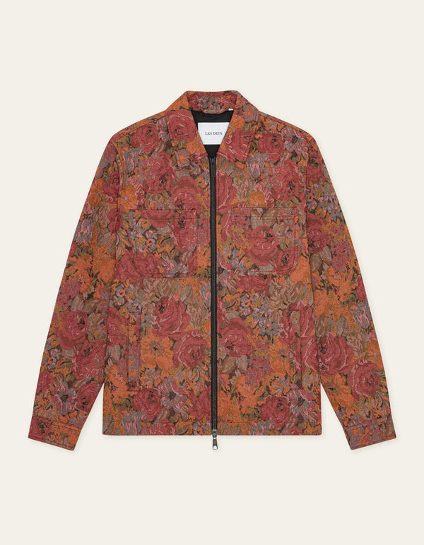 Les Deux MARSEILLE JACQ ZIPPER JACKET Red Dahlia — Les Deux