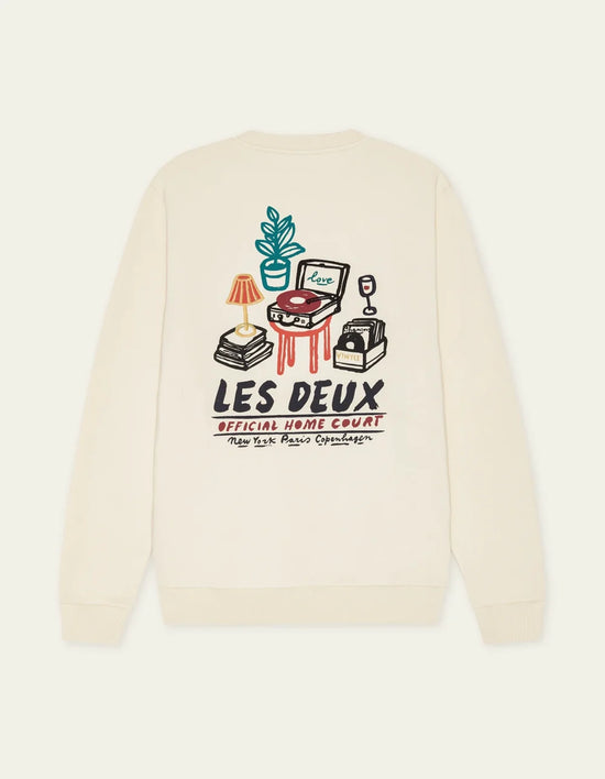 Les Deux RECORD SWEATSHIRT Ivory — Les Deux