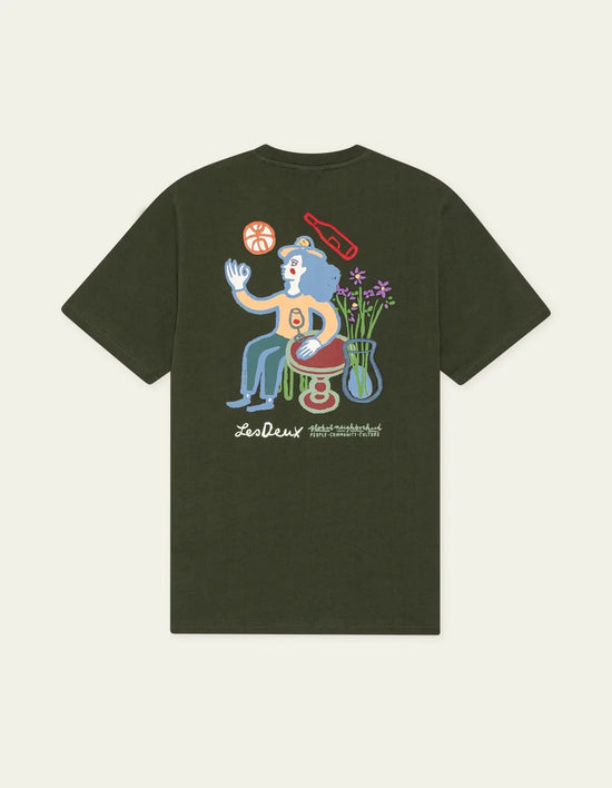 Les Deux RURAL S/S TEE Rosin Green — Les Deux