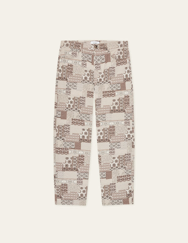 Les Deux RYDER PATCHWORK JAC PANT Light Sand — Les Deux
