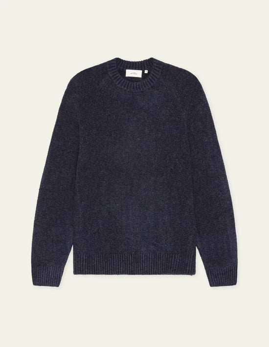 Les Deux SOFT ROUNDNECK KNIT Dark Navy Blue — Les Deux