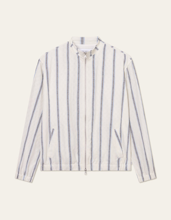 Les Deux Stanley Check Dobby Track Top Light Yvory — Les Deux