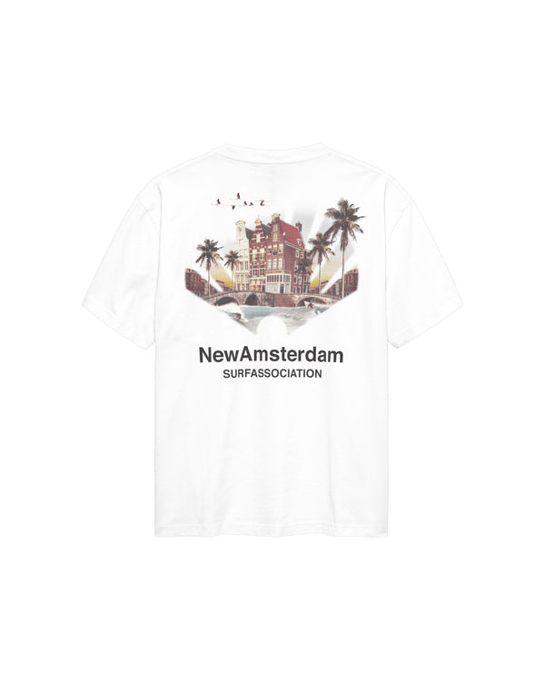 New Amsterdam TROPICAL S/S TEE White — New Amsterdam