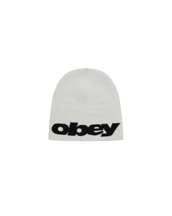 OBEY DELTA BEANIE UNBLEACHED — Obey