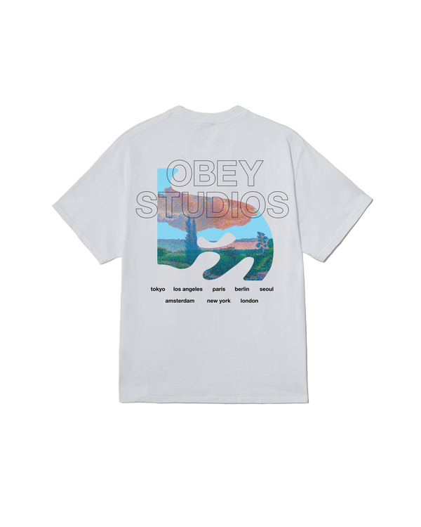 OBEY PASTURES CLASSIC T-SHIRT WHITE — Obey