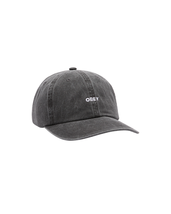 OBEY PIGMENT BOLD 6 PANEL PIGMENT BLACK — Obey
