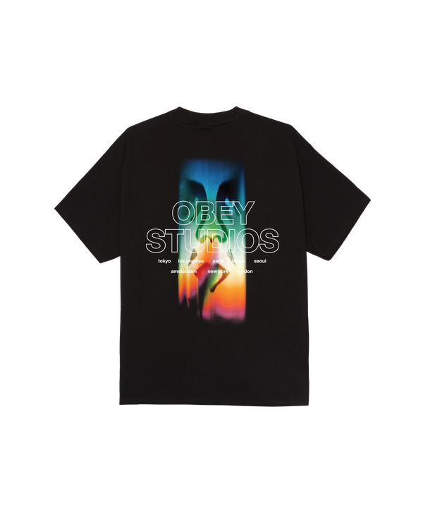 OBEY SPECTRUM CLASSIC T-SHIRT BLACK — Obey