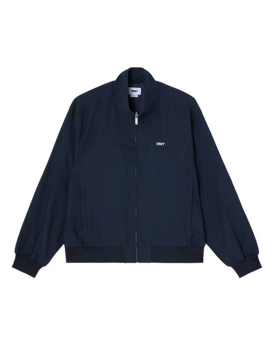 OBEY TAILORED TRACK JACKET NAVY — Obey